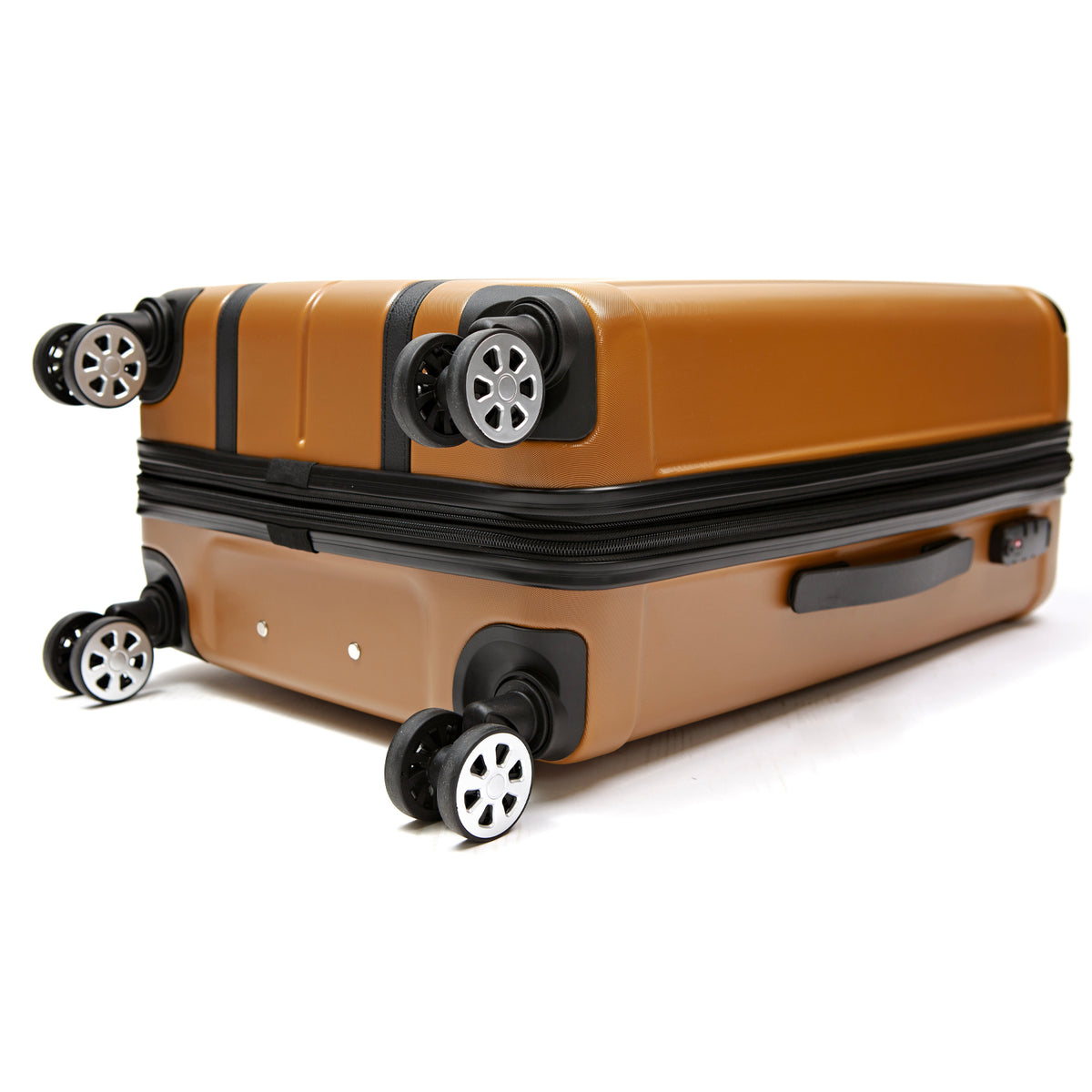 APhiA 3 Piece Gold PC Luggage