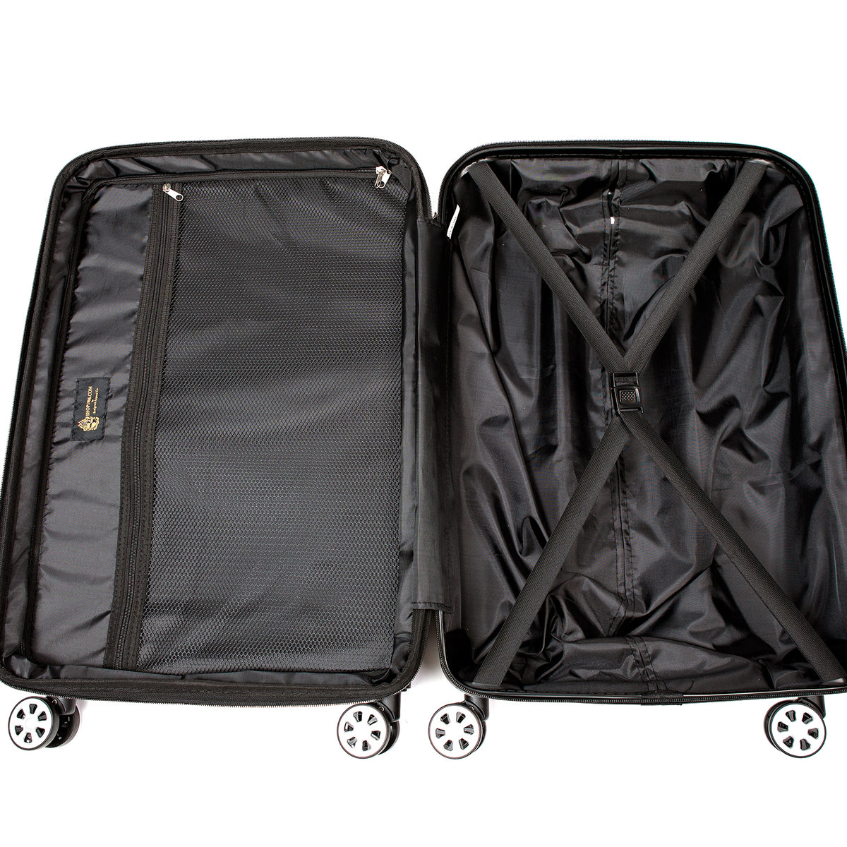 APhiA 3 Piece Gold PC Luggage