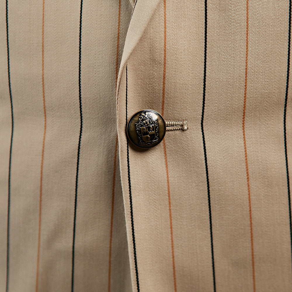 Alpha Phi Alpha Khaki Pinstripe Blazer
