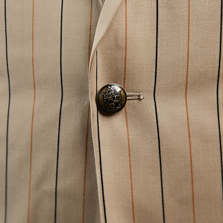 Alpha Phi Alpha Khaki Pinstripe Blazer