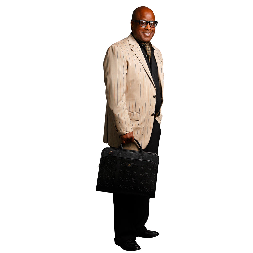 Alpha Phi Alpha Khaki Pinstripe Blazer